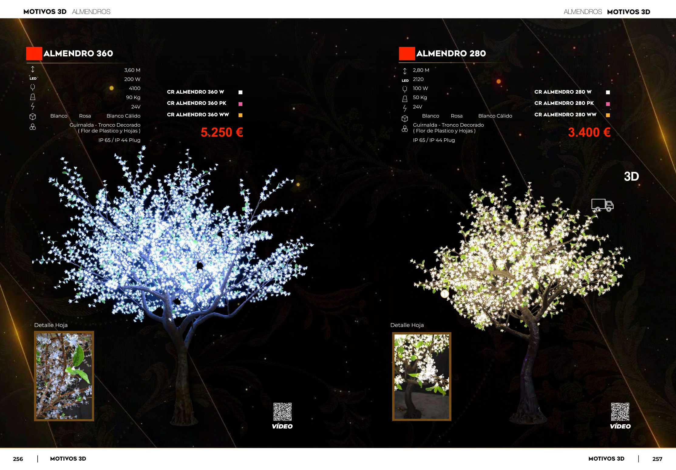 Motivos 3D Gigantes — Ref. CR ALMENDRO 280 (3.60M x 2.80M)