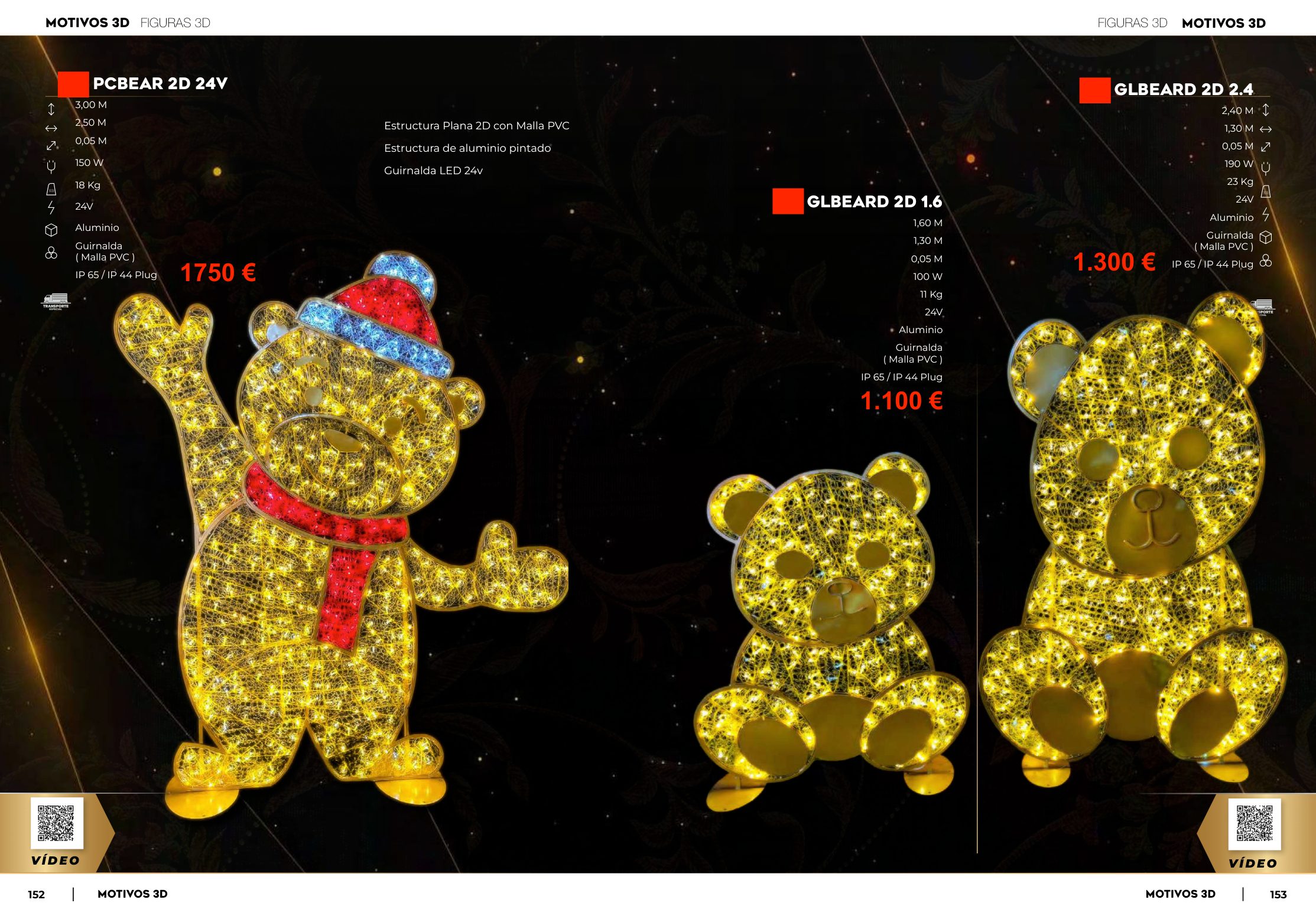 Motivos 3D Gigantes — Ref. CR PCBEAR 2D 24V (1.60M x 1.30M x 0.05M)